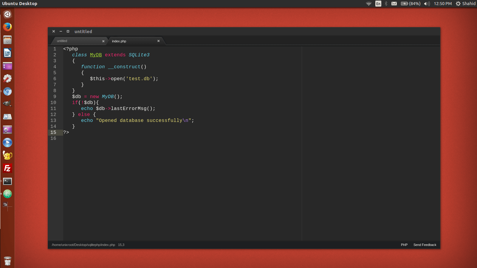 Atom editor in Ubuntu