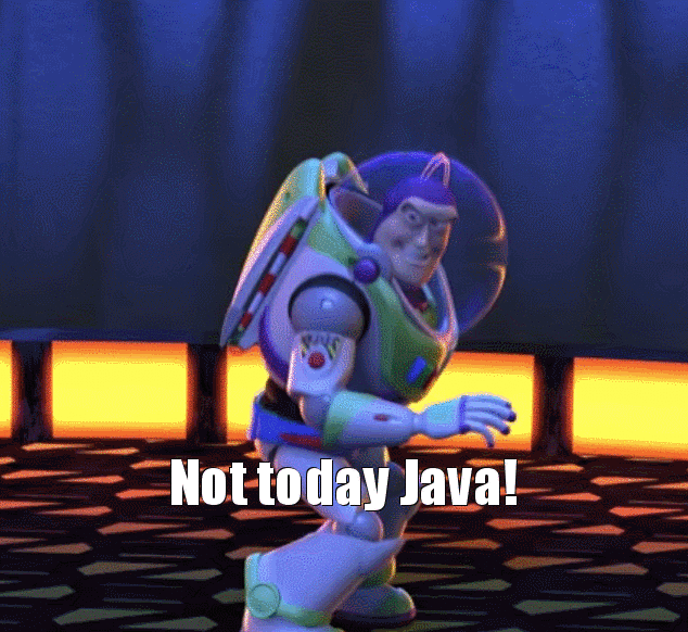 No Java today