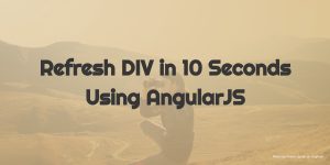 refresh div in 10 seconds using angularjs