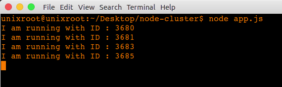 nodejs clustering