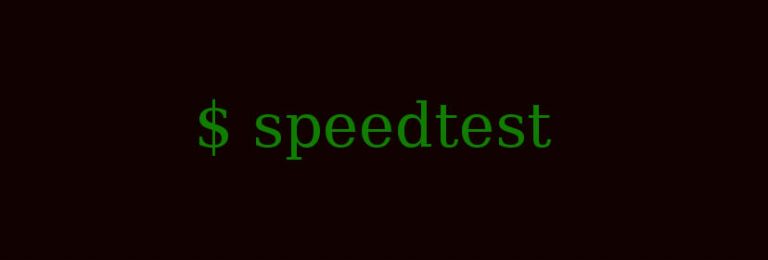 Develop speedtest command line app using Node