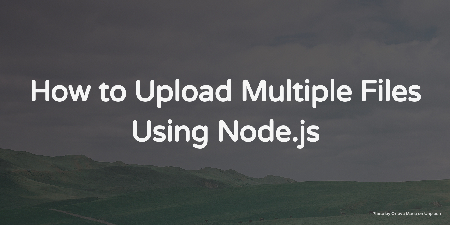 how to handle file upload in node js