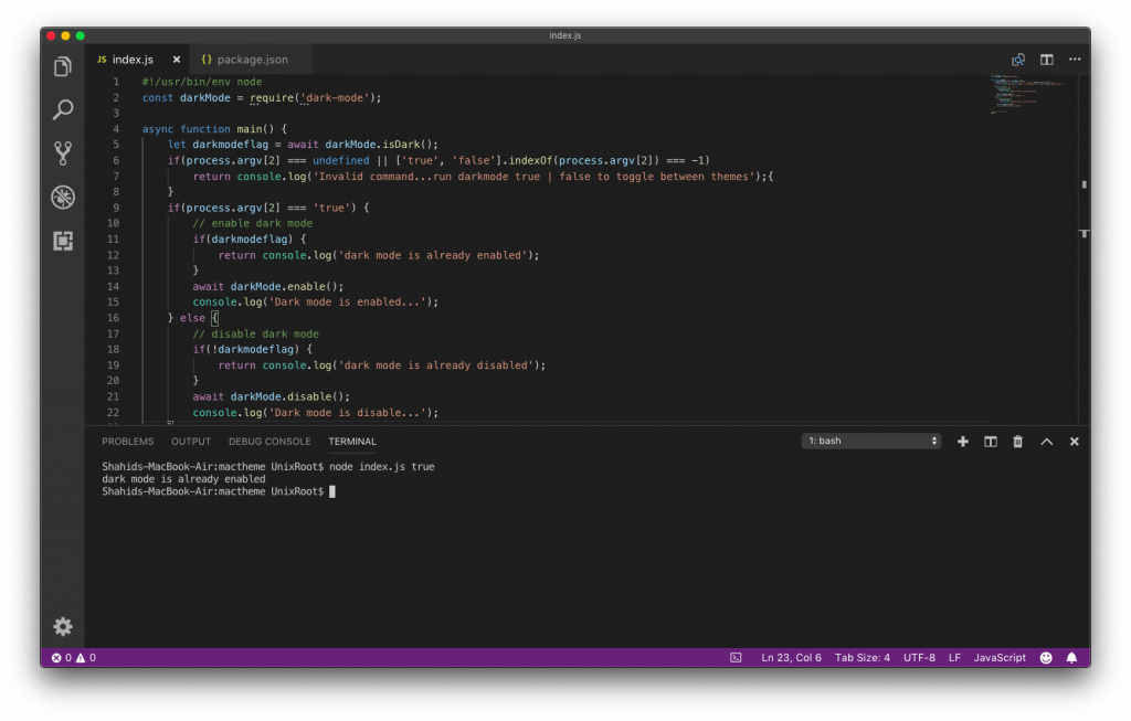 Switch Between Light and Dark Mode in macOS Mojave Command Line ...
