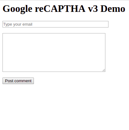 Google reCAPTCHA v3 