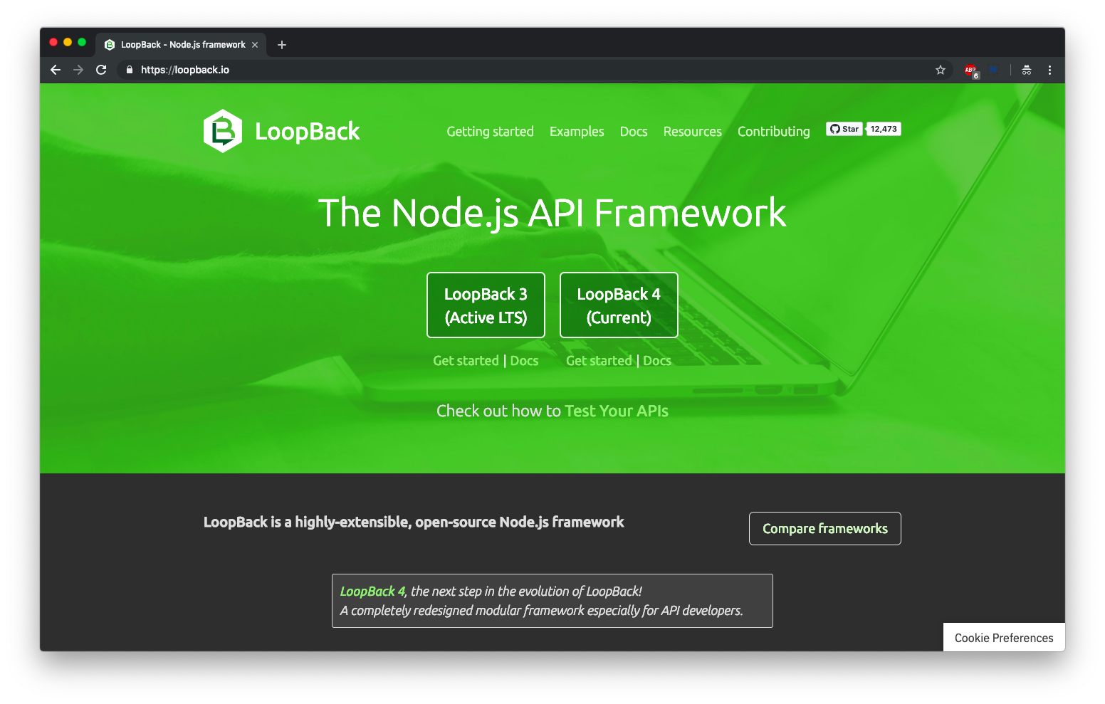 Top 5 handpicked nodejs framework