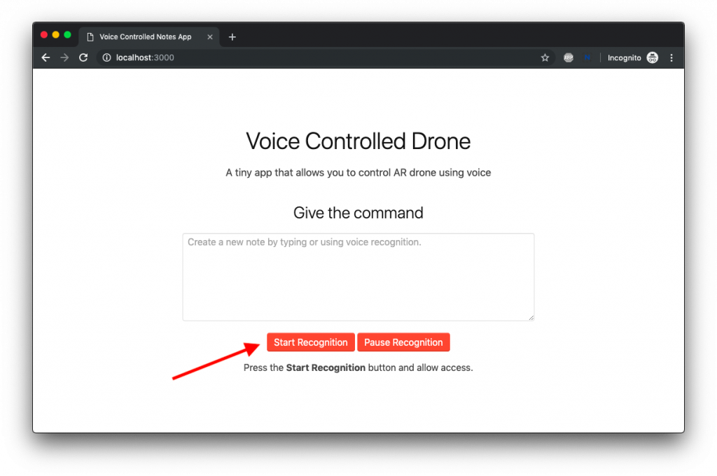 Voice Controlled Drone Built Using Node and ARDrone | CodeForGeek