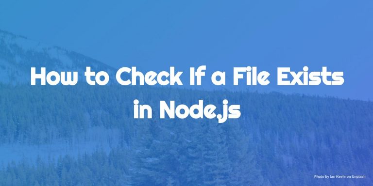 how to check if file exists in nodejs
