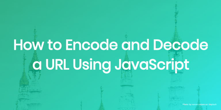 how to encode and decode a url using js
