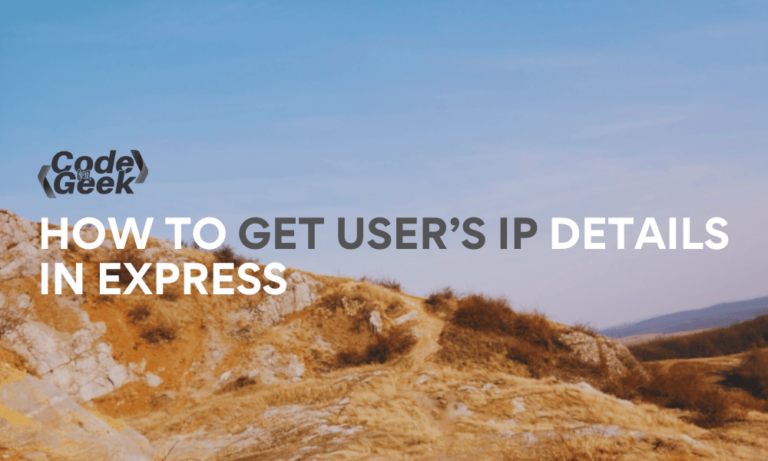 Get User’s IP Details In Express