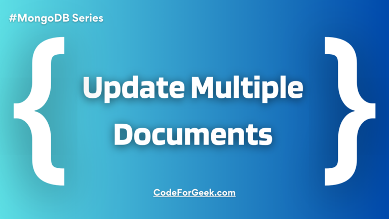 Update Multiple Documents