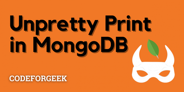 Unpretty Print In MongoDB Featured Image