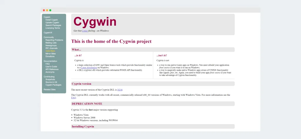 Cygwin