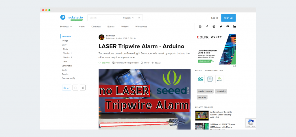 LASER Tripwire Alarm