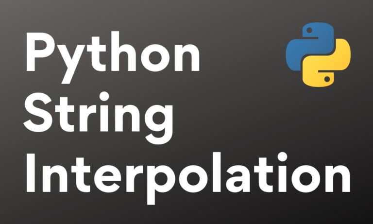 Python String Interpolation
