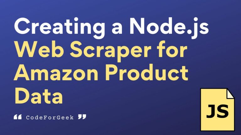 Web Scraper For Amazon