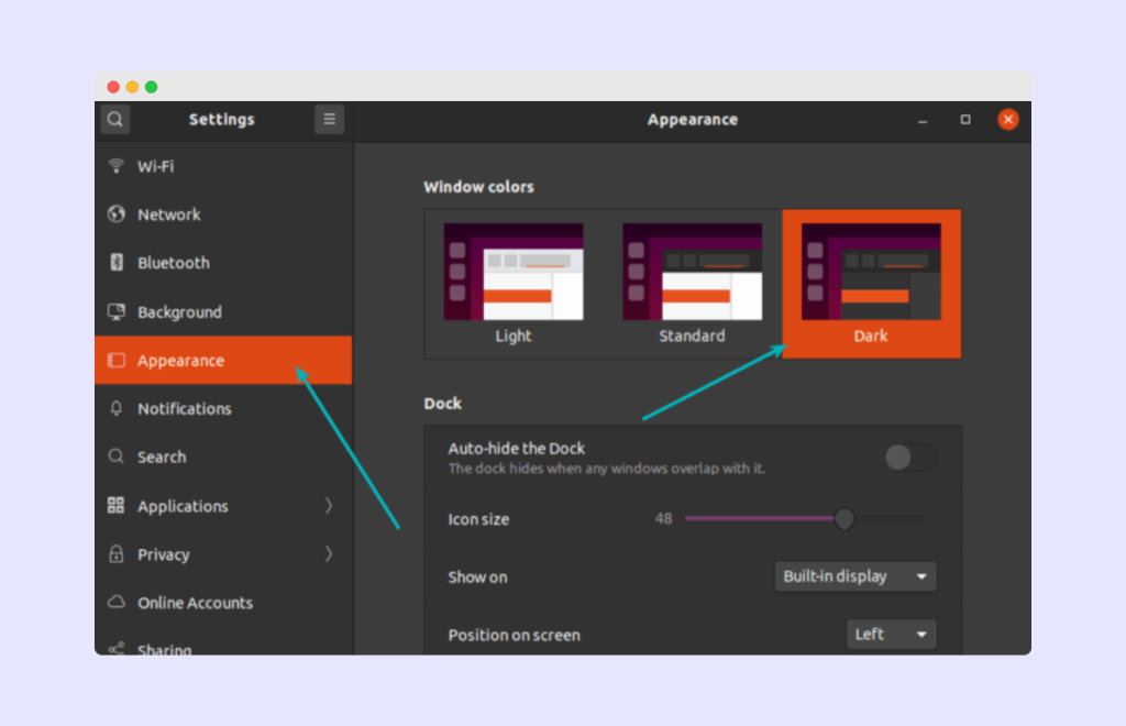 Night Mode Enabling In Ubuntu