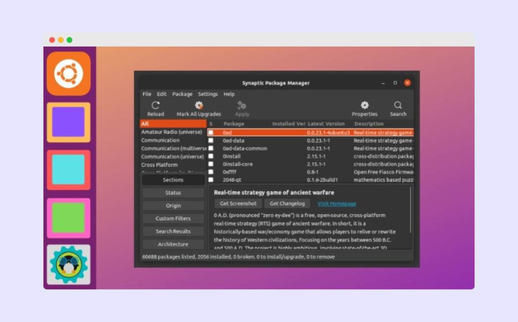 Synaptic Package Manager Installation