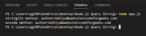 NodeJS Query String: Usage and Examples | CodeForGeek