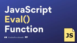 JavaScript Eval