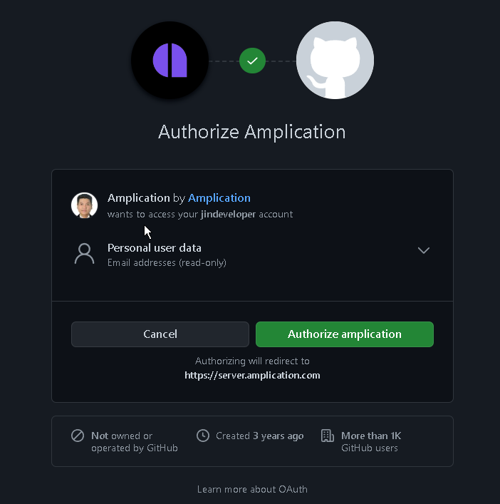 Authorize Amplication