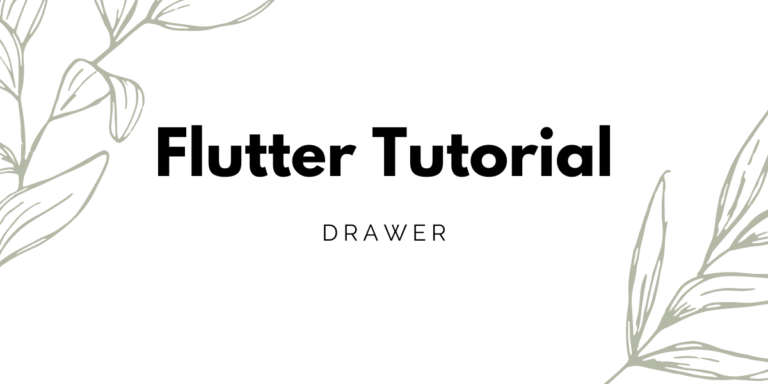 Flutter Drawer