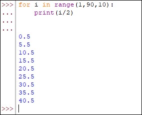 Using For Loop And Range Function