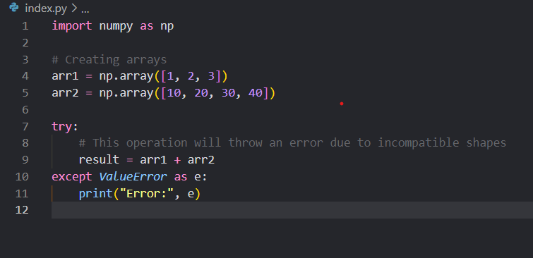 Broadcasting With Incompatible Shapes Error