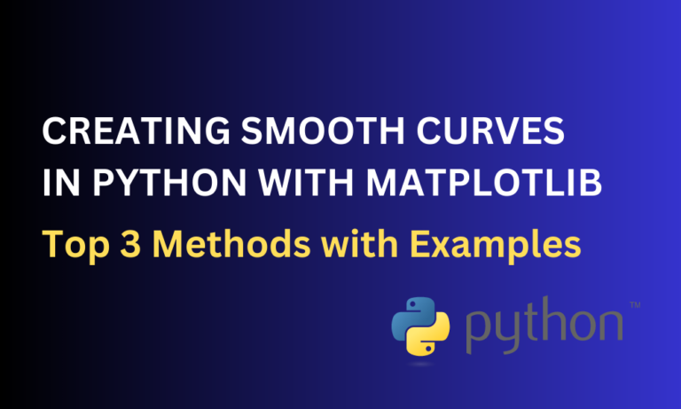 Creating Smooth Curves In Python With Matplotlib (2)