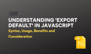 export default meaning javascript