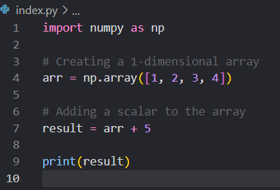 Numpy Broadcasting