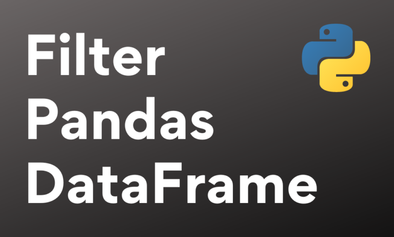 Filter Pandas DataFrame
