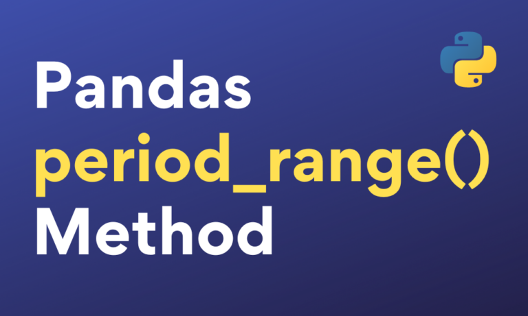 Pandas Period Range() Method