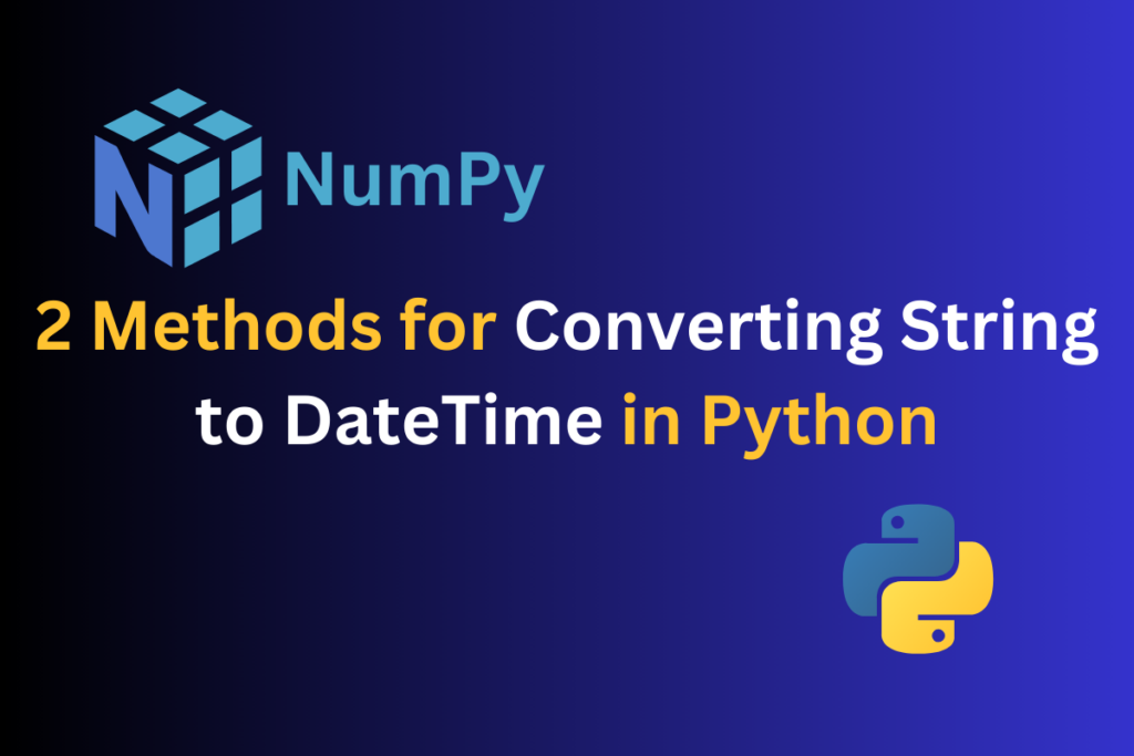 convert string to datetime python no format