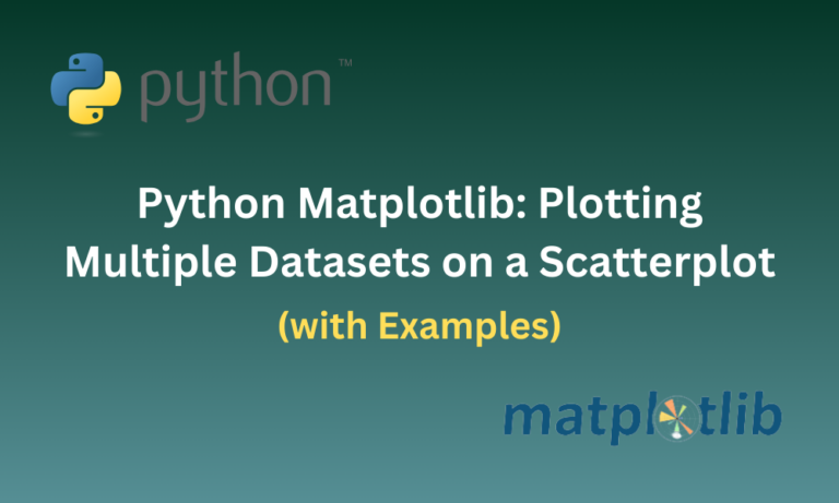 Python Matplotlib Plotting Multiple Datasets On A Scatterplot