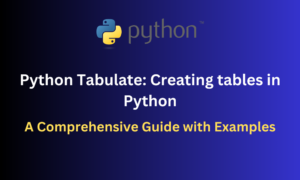 Python Tabulate