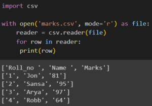 Reading and Writing CSV Files in Python | CodeForGeek