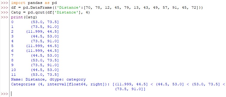 Dataset Discretized With Same No Of Entities Per Bin