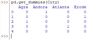 Dummy Variable Dataframe With Default Settings