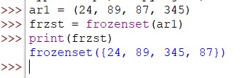 Frozen Set In Python