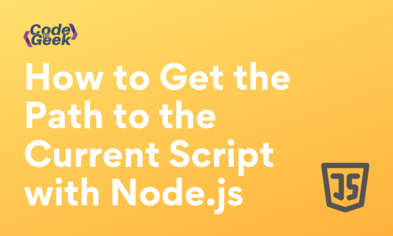 How To Get The Path To The Current Script With Node