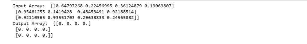 Creating a 2D Zeros Array