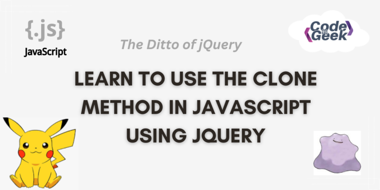 Learn To Use The Clone Method In JavaScript Using JQuery