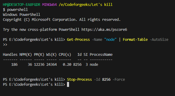 Powershell Windows