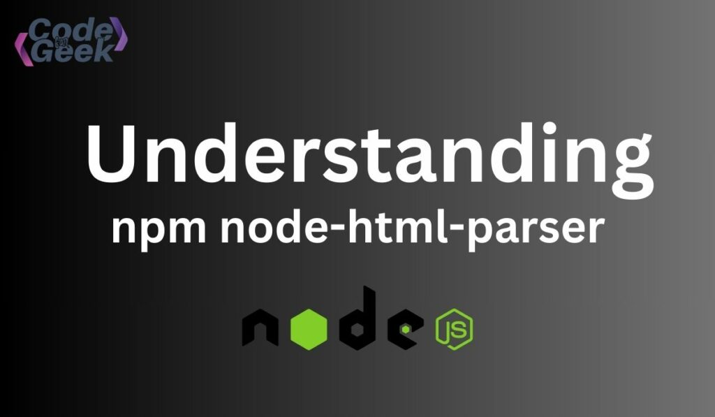 node js html parser