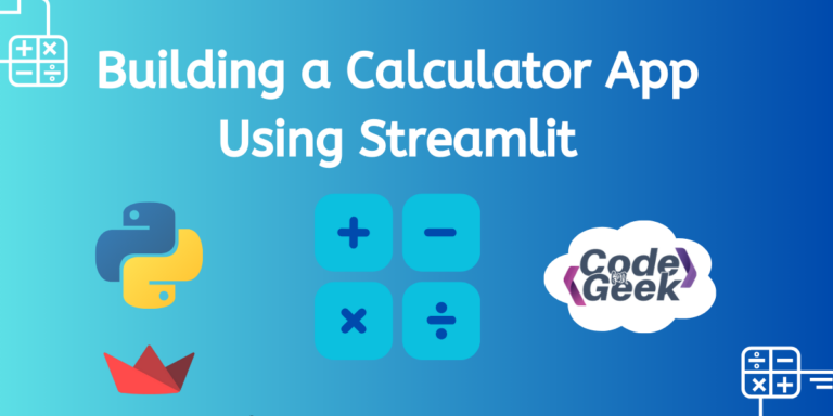 Building A Calculator App Using Streamlit