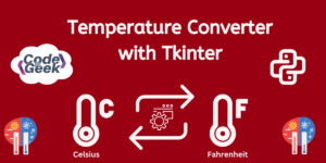 Temperature Converter With Tkinter