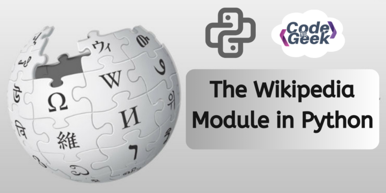 The Wikipedia Module In Python