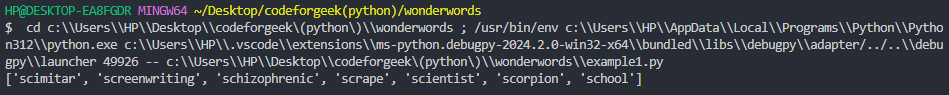 random_words Method 2