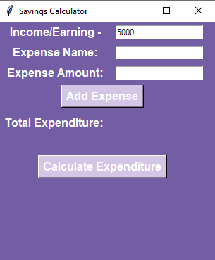 Added the Income amount