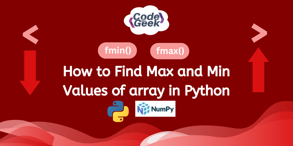 Finding Max and Min Values Across Arrays in Python | CodeForGeek